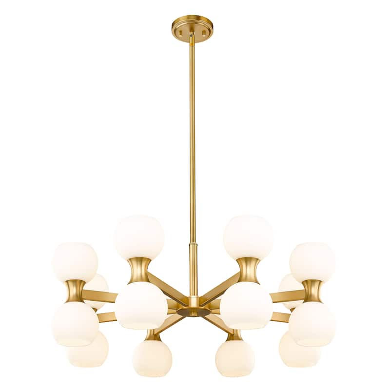 Artemis by Z-Lite 16 Light Chandelier in Modern Gold
