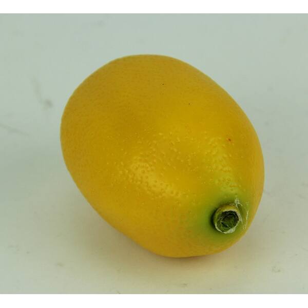 Shop 6 Piece Fake Fruit Weighted Artificial Lemons Kitchen Decor 3