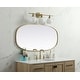 preview thumbnail 10 of 9, Elegant Lighting MR2B2448 Brynn 24" W x 48" H Oval Framed Bathroom