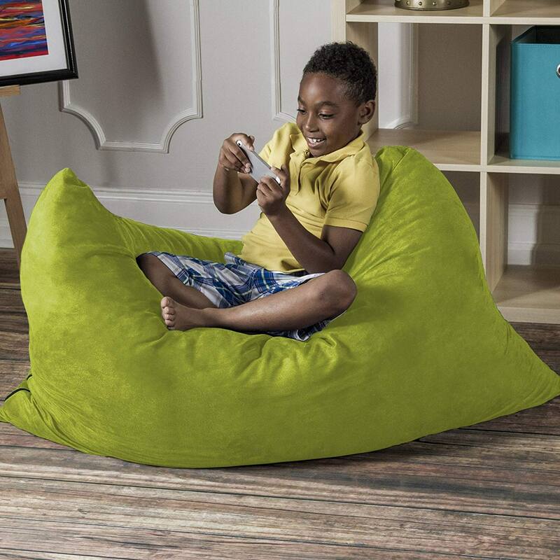 Pillow Kids Microsuede Bean Bag - 44" - Lime Green