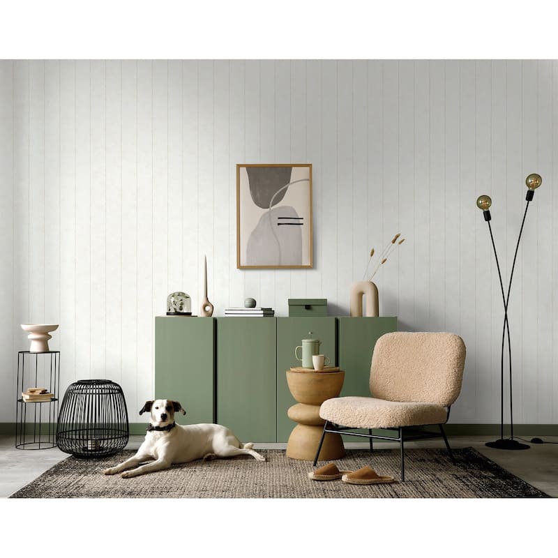 Galerie Wallcoverings Flora Pinstripes Vinyl on Non-woven Matte Wallpaper Roll