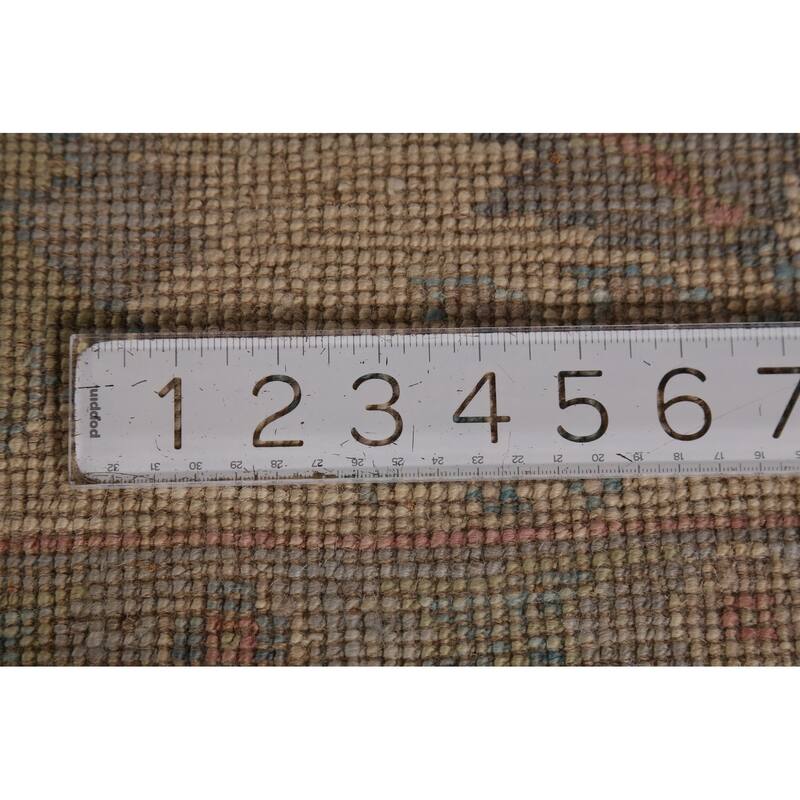 Vegetable Dye Oriental Oushak Turkish Rug Hand-Knotted Wool Carpet - 5'10"x 8'8"