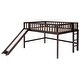 preview thumbnail 25 of 25, Modern Full Size Low Loft Bed With Ladder And Smooth Slide,A Better Sleeping Environment for Bedroom