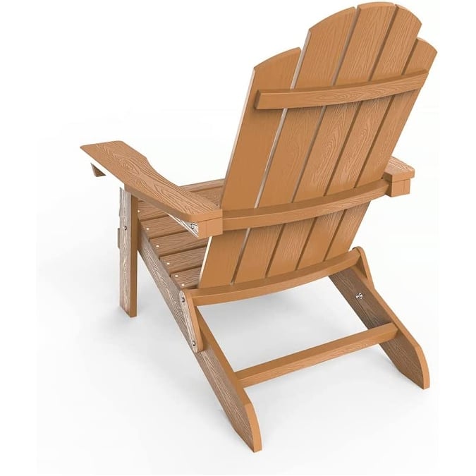 WINSOON All Weather HIPS Outdoor Folding Adirondack Chairs Outdoor Chairs Set of 4