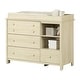 preview thumbnail 5 of 13, South Shore Little Smileys Changing table with removable rim, drawers, and open storage