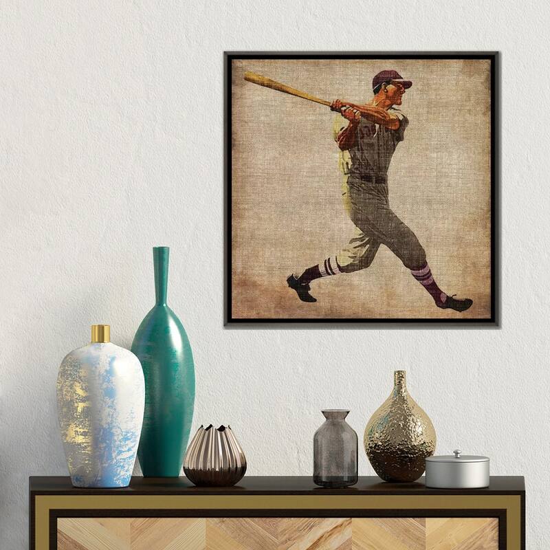 iCanvas "Vintage Sports VI" by John Butler Framed