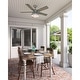 preview thumbnail 21 of 25, Hunter 52" Mill Valley Outdoor Ceiling Fan with LED Light Kit and Pull Chain - Farmhouse, Industrial, Rustic - DAMP RATED!