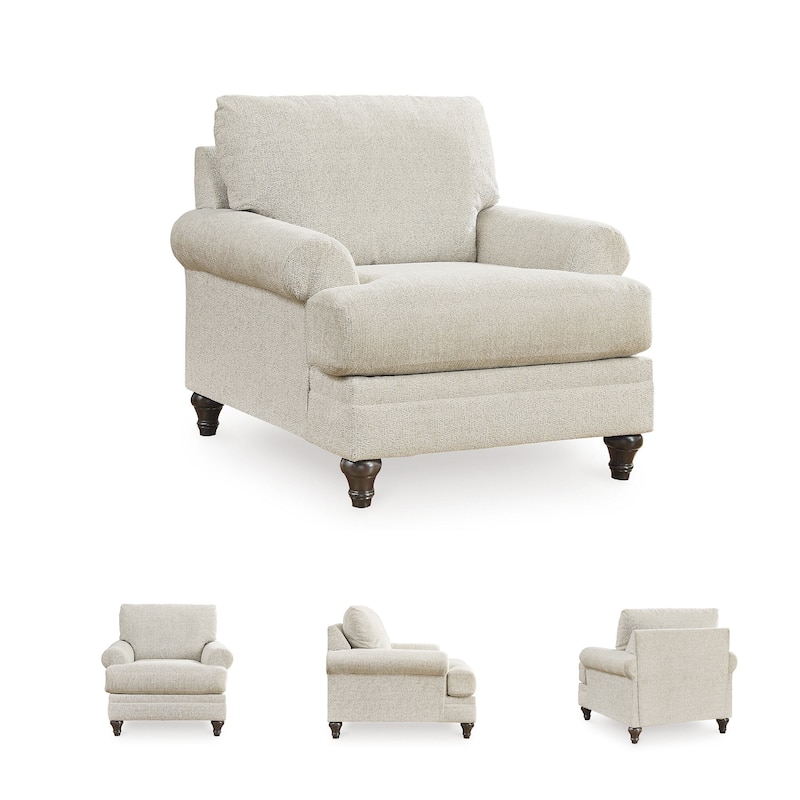 Signature Design by Ashley Valerani Brown/Beige Chair - 42"W x 44"D x 40"H