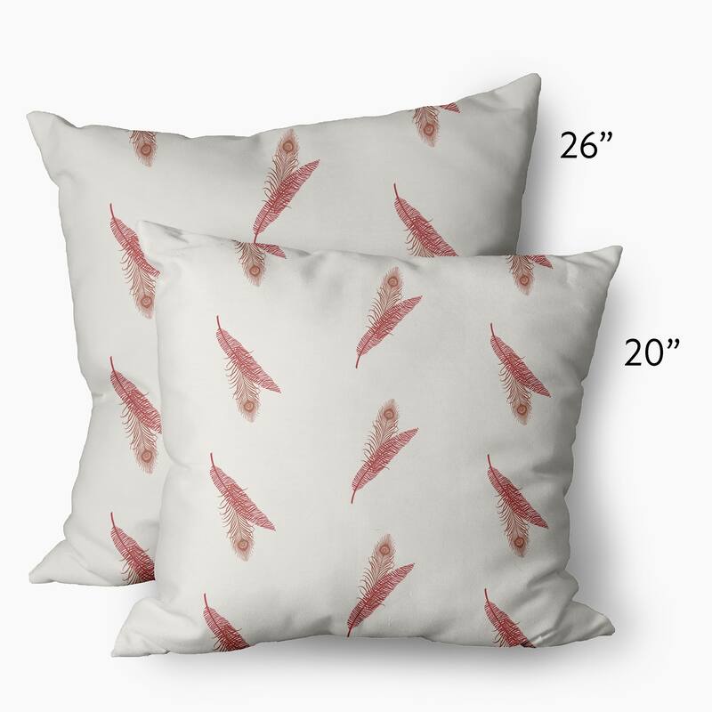 Feather Stripe Decorative Throw Pillow