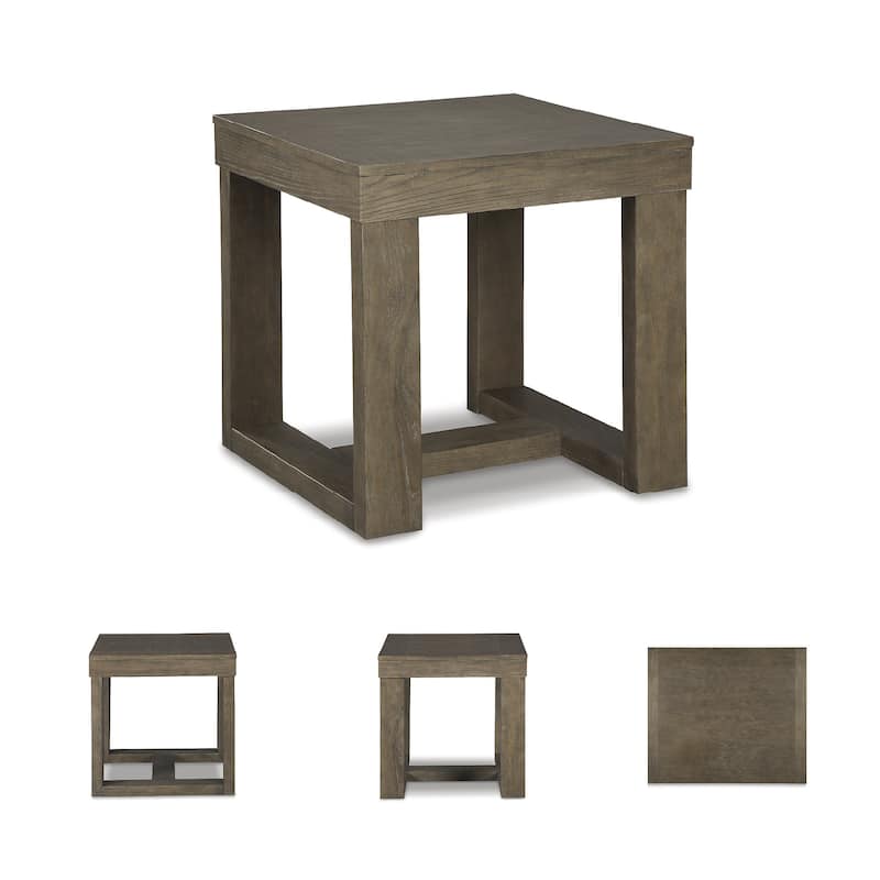 Cariton Gray Square End Table