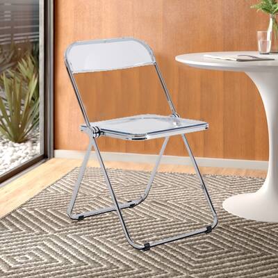 18.5 in. D x 16.33 in. W x 29.52 in. H Plastic Portable Folding Chair
