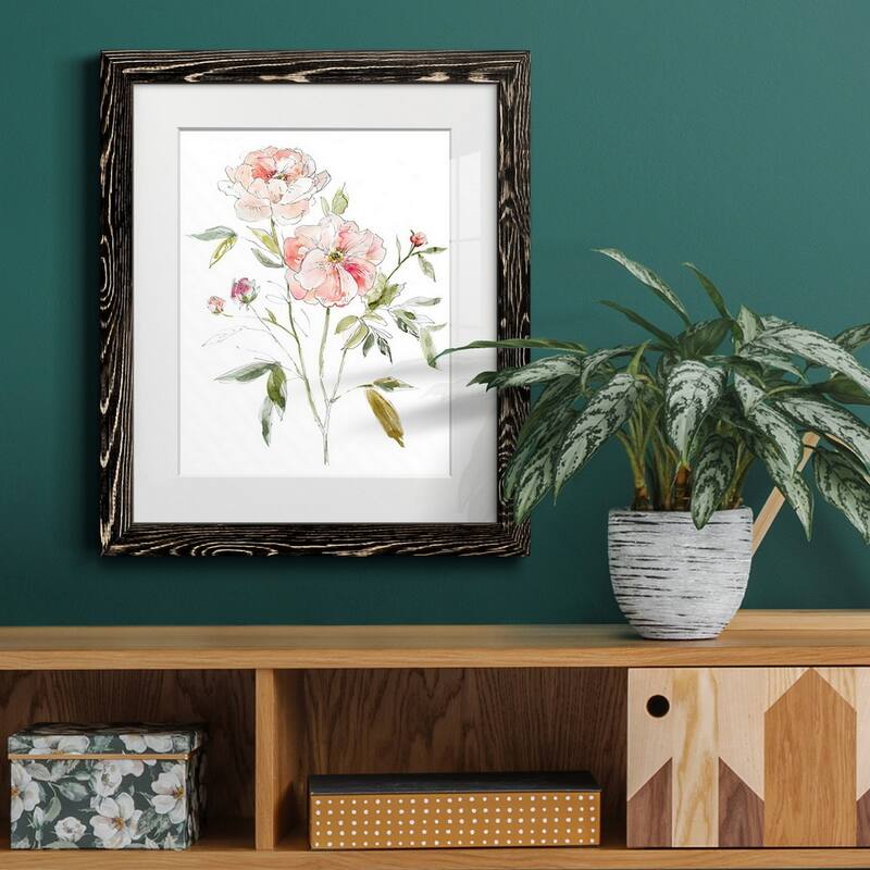 Sketchbook Cottage Rose I-Premium Framed Print - Ready to Hang