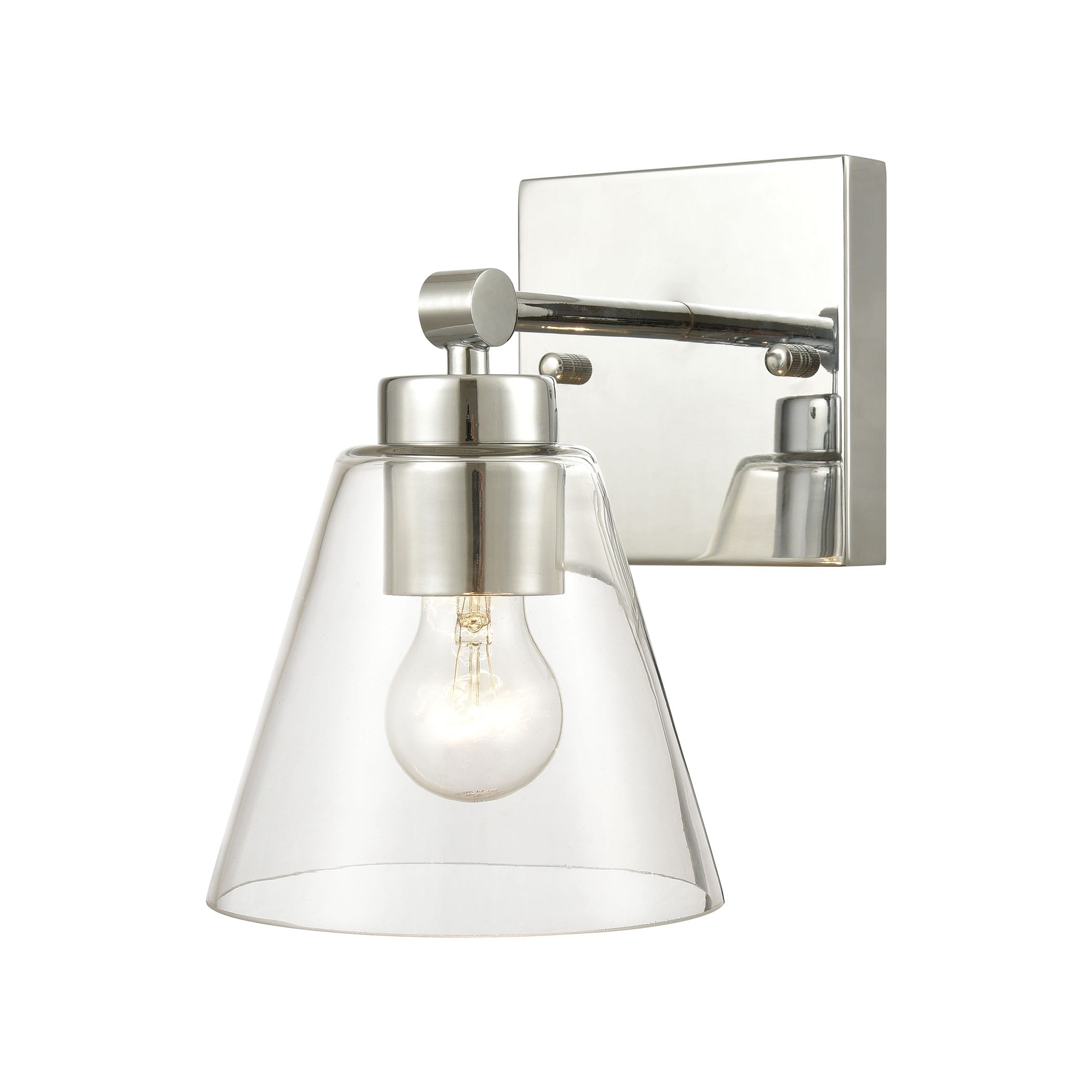 East Point 10-inch High 1-Light Sconce in Polished Chrome