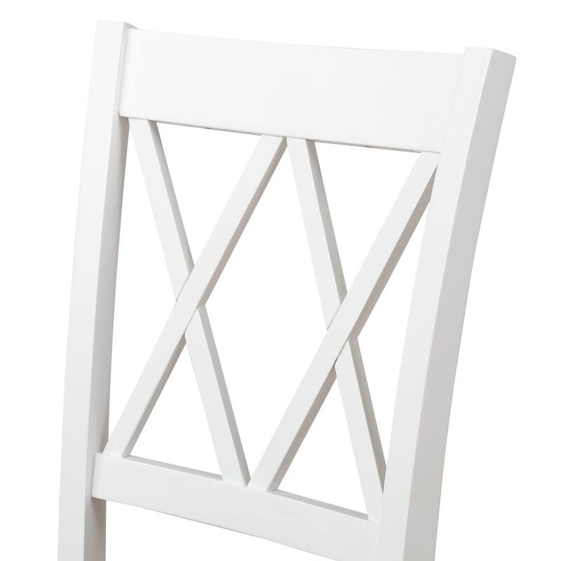 Dining Table Set Kitchen Rectangular Table and 4 Chairs, Wood Frame 5-Piece Dining Set for Kitchen Breakfast Nook Living Room