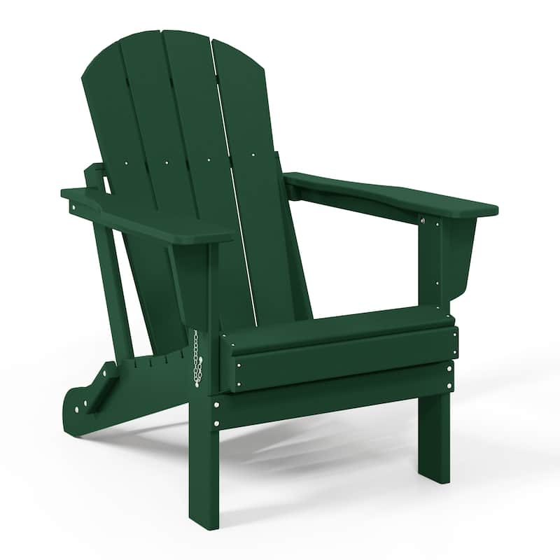 Laguna Outdoor 5-Piece Adirondack Chair With Square Coffee Table Conversation Set