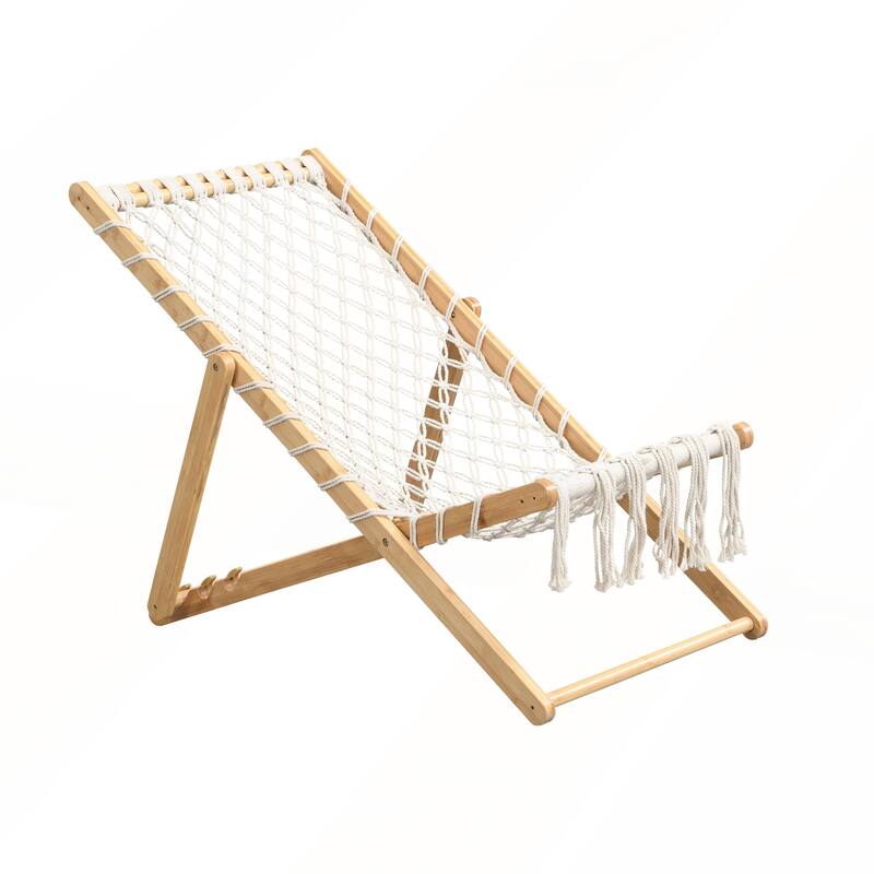 Set of 2 Weaving Chair with Handwoven Rope for Patio and Living Room