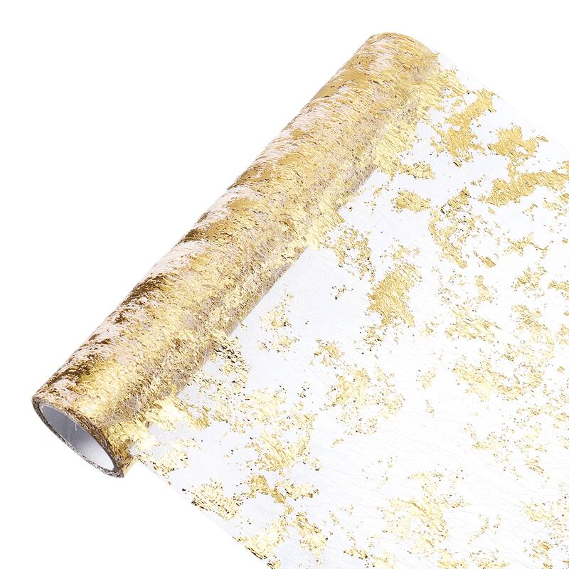 Table Runner, Metallic Foil Thin Mesh, 1Pcs