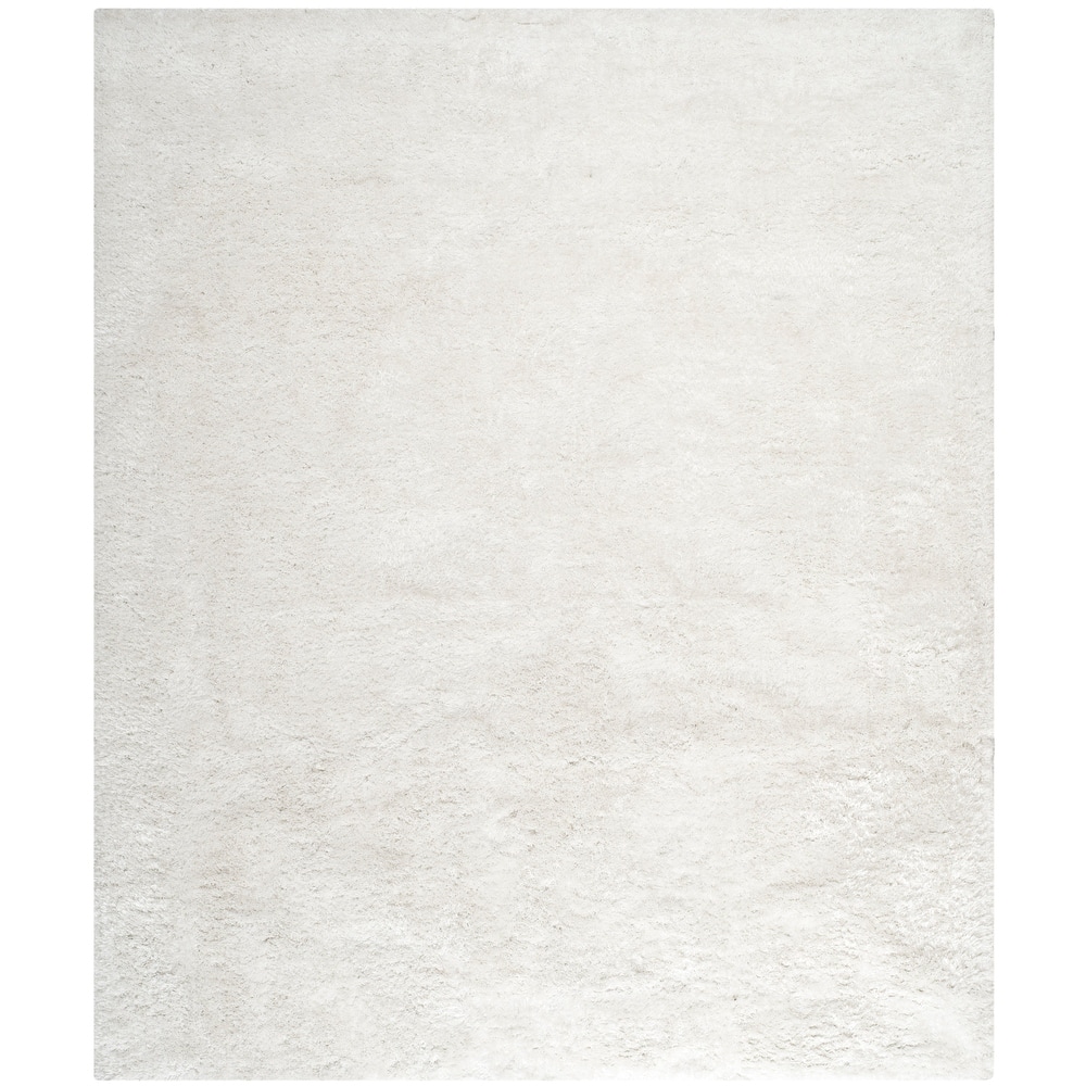 SAFAVIEH Handmade South Beach Jayla Shag Solid Polyester Rug