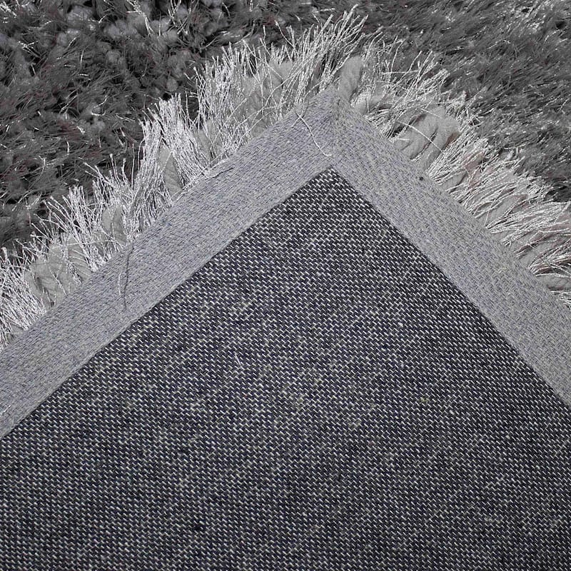 Glorious Collection 2-inch Pile Large Shag Area Rug Light Gray