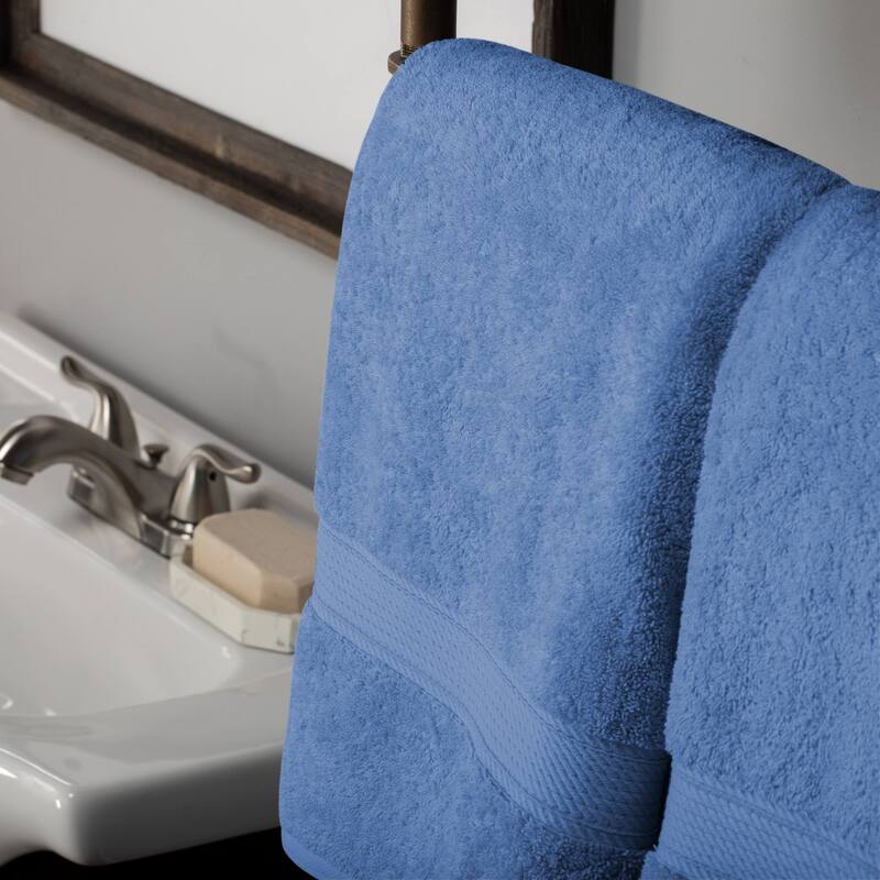 Superior Egyptian Cotton Pile Heavyweight Bath Towel Set of 2