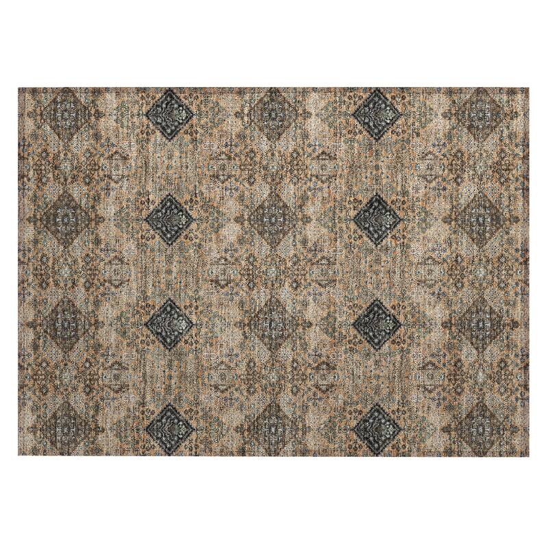 Machine Washable Indoor/ Outdoor Global Flory Chantille Rug