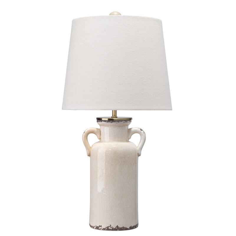 Alden Decor Carmen Jug Ceramic Table Lamp - Cream