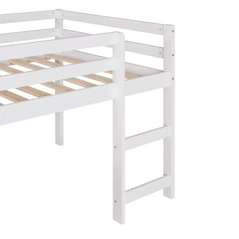 Merax Twin Loft Bed with Slide, Ladder