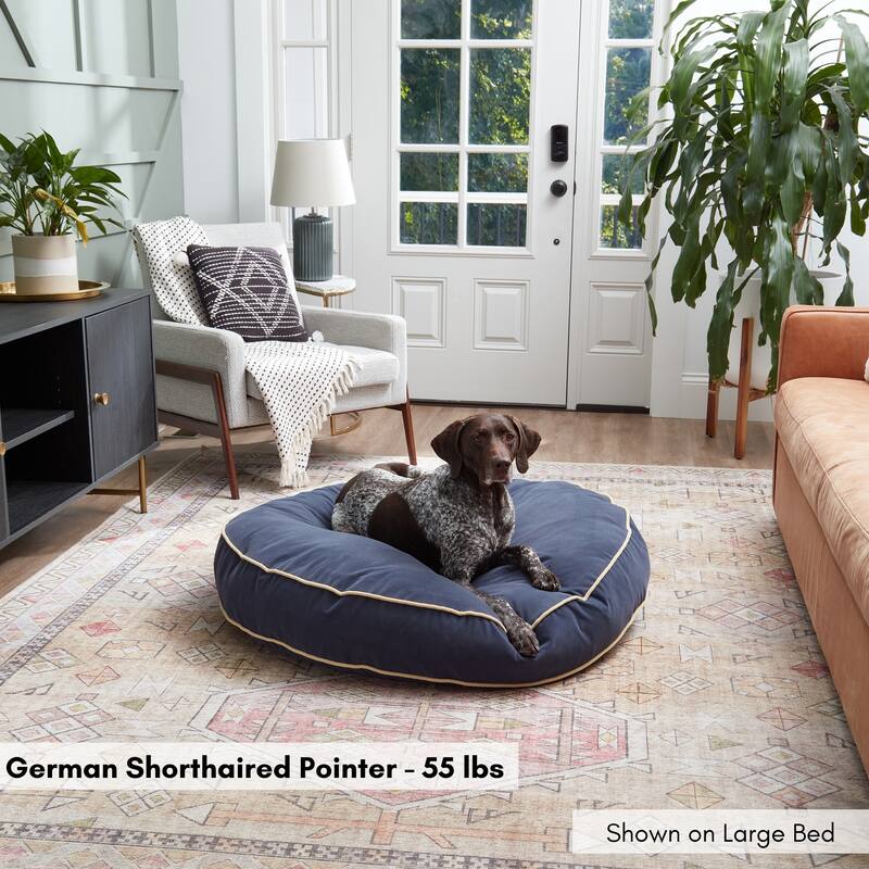 Scout Round Reversible Pillow Dog Bed