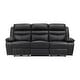 preview thumbnail 31 of 46, Fremont & Park Peperomia 3-Piece Leather Match Power Reclining Sofa Set