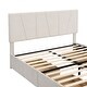 preview thumbnail 20 of 22, Modern & Simple Style Queen Size Upholstery Wood Platform Bed with Four Drawers,Adjustable Headboard