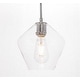 preview thumbnail 1 of 11, Elegant Lighting Gene Single Light 8" Wide Mini Pendant with Clear