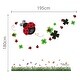 preview thumbnail 2 of 2, Walplus Lady Bird Colorful Butterfly Grass Wall Sticker Nursery Decor
