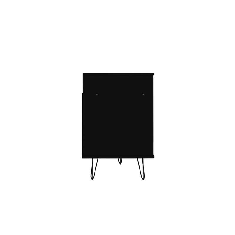 Manhattan Comfort Rockefeller 62.99 In. Metal Leg Media Cabinet Console