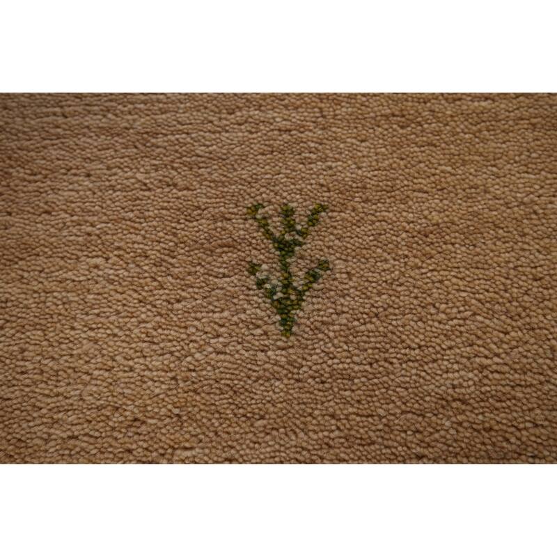 Little Animals Gabbeh Oriental Runner Rug Hand-Knotted Wool Carpet - 2'6"x 9'7"
