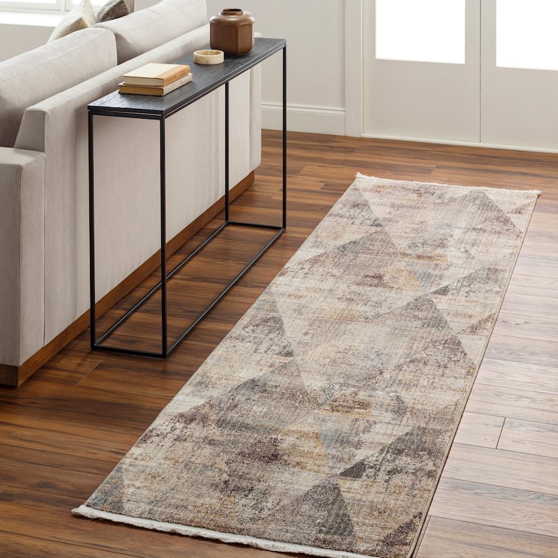 Ignacio Modern & Contemporary Area Rug - 2' 7" x 9' - Taupe/Gray