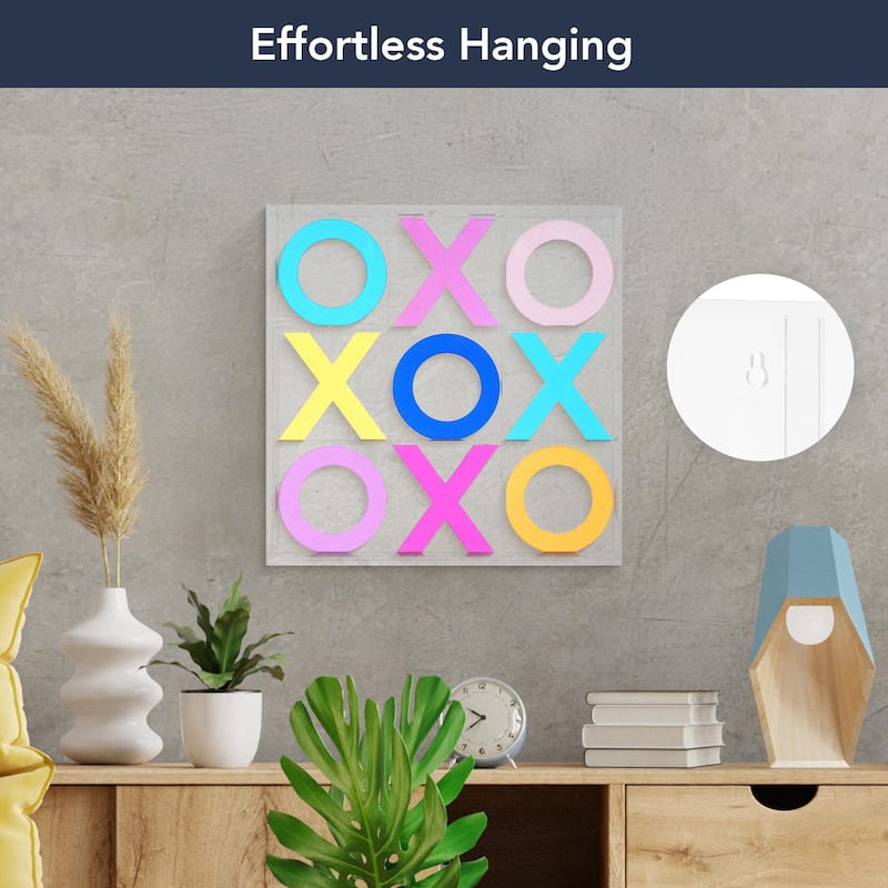 American Art Decor Tic Tac Toe Game Board Set Coffee Table Decor