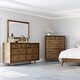 preview thumbnail 10 of 16, Abbyson Retro Mid Century Wood 7 Drawer Dresser and Mirror