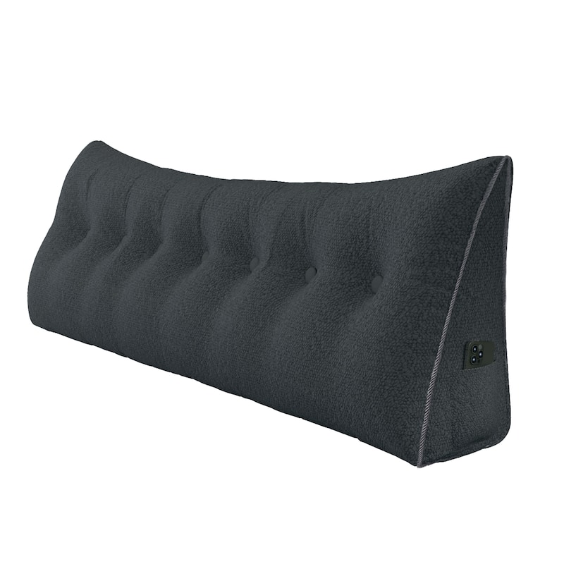 WOWMAX Bed Rest Wedge Bolster Daybed Dorm Bunk Bumper Reading Pillow - King