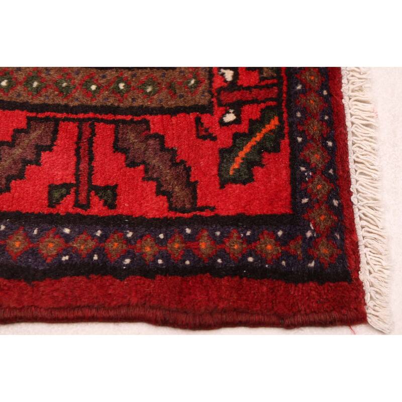 ECARPETGALLERY Hand-knotted Andelz Red Wool Rug - 4'1 x 6'2