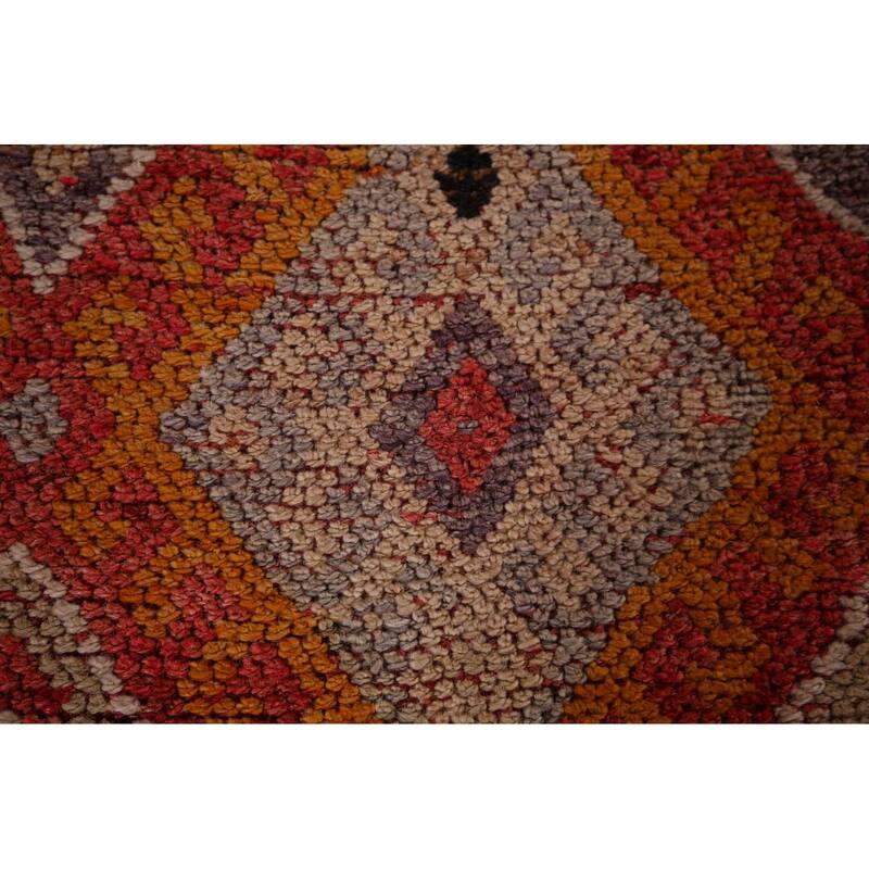 Oushak Turkish Vintage Runner Rug Handmade Wool Carpet - 2'8"x 12'3"
