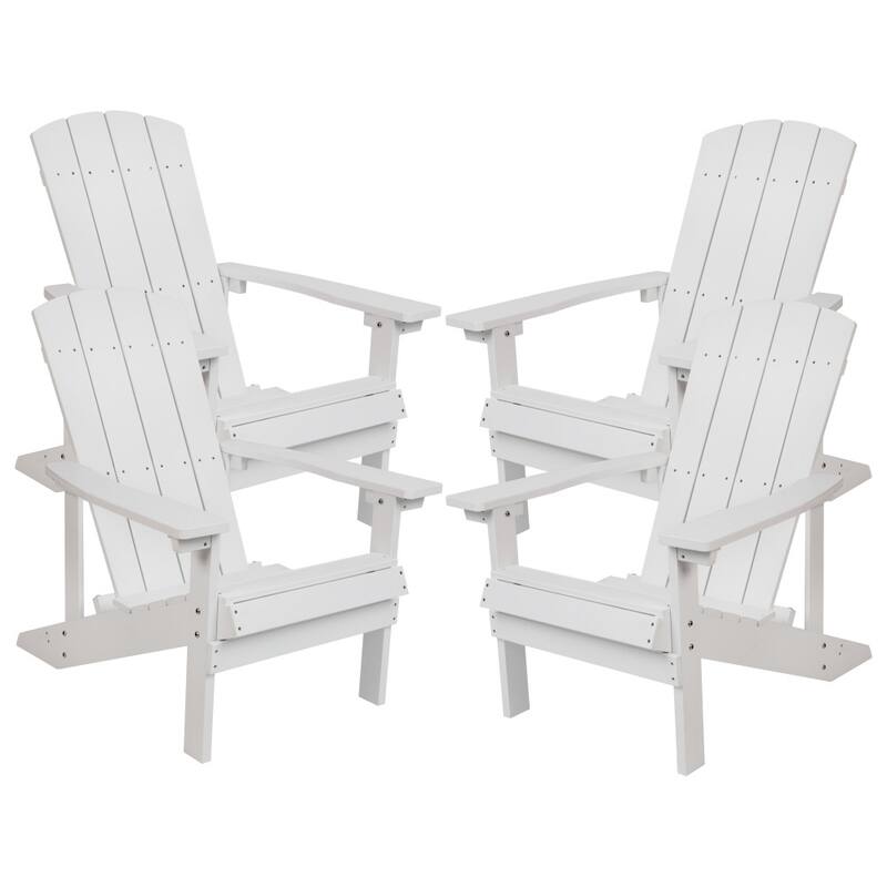 All-weather Poly Resin Wood Outdoor Adirondack Chair (Set of 4)