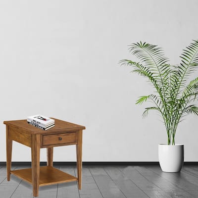 Chromcraft Peter Revington End Table in Chestnut Finish
