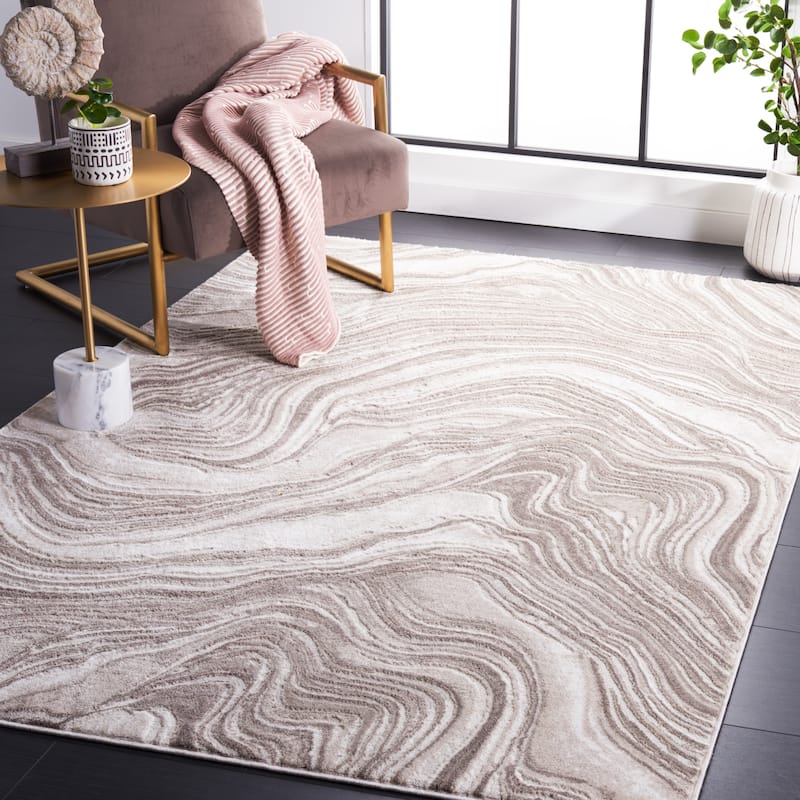 SAFAVIEH Meadow Marjolein Modern Abstract Rug - 4' x 6' - Beige