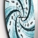 preview thumbnail 3 of 8, Designart 'Time Vortex Spiral' Oversized Contemporary Wall CLock