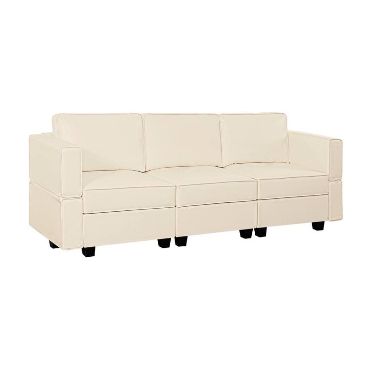 Modular Convertible Sectional Sofa Bed - Reversible Sleeper Couch