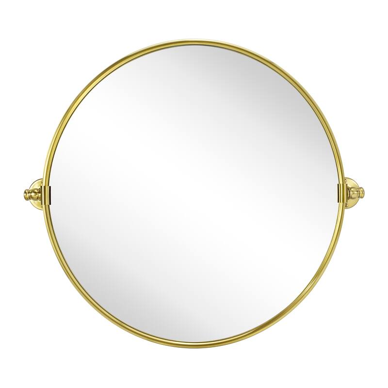 TEHOME Adlina Round Metal Wall Mirror - 24'' x 24''