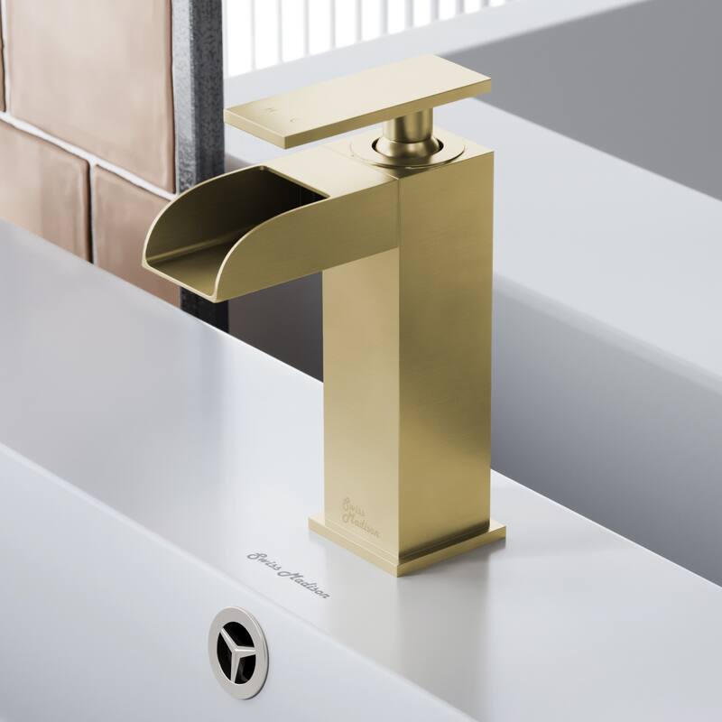 Swiss Madison SM-BF50 Concorde 1.2 GPM Single Hole Bathroom Faucet - Brushed Gold