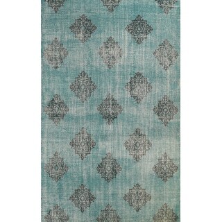 Geometric Abstract Contemporary Oriental Area Rug Wool Hand-knotted - 7 ...