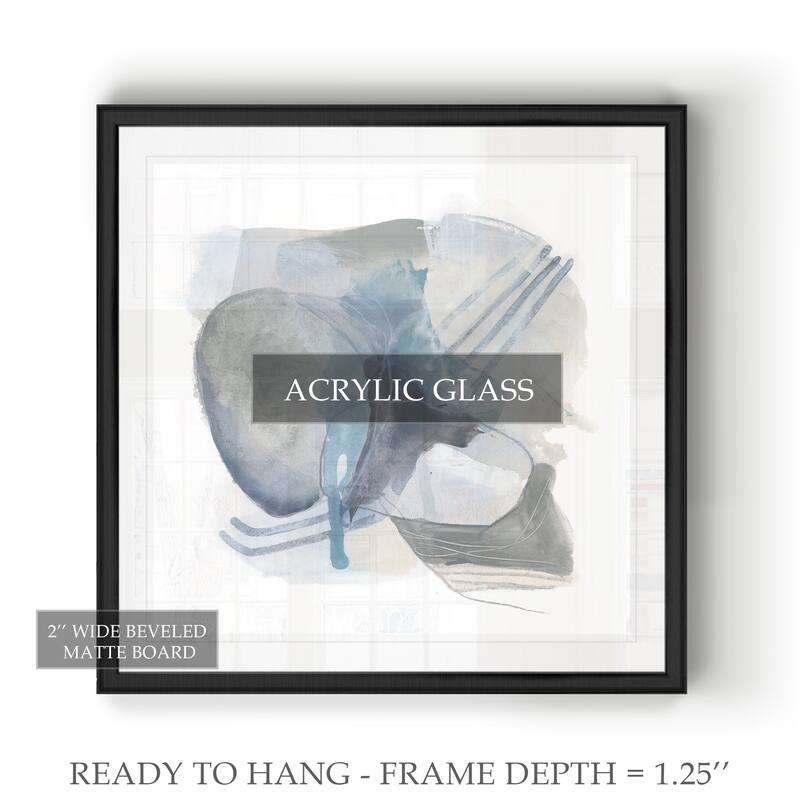 Stone Ellipses II -Black Framed Print