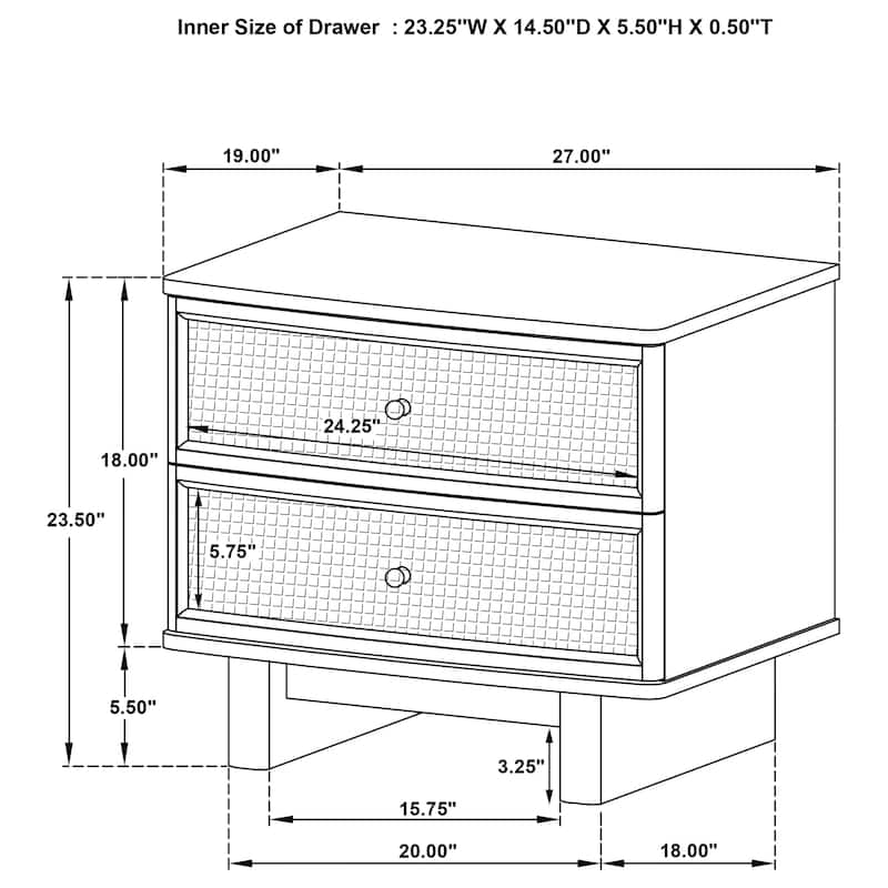 Kailani Bedroom Set Beige Oak